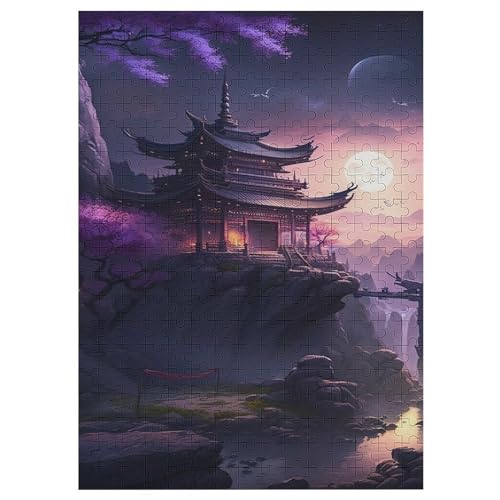 Puzzles Für Erwachsene, 300 Teile, japanischer Stil, Kreative Holzpuzzles, Praktisches Spiel, Familiendekoration （42×30cm） von GGJJTT