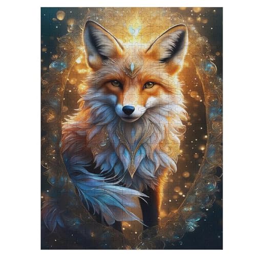 Puzzles Für Erwachsene, Fuchs Puzzles Für Erwachsene, 500-teiliges Holzpuzzle, Geeignet Für Kinder Ab 12 Jahren, Die Pädagogische Puzzles Lernen （55×41cm） von GGJJTT