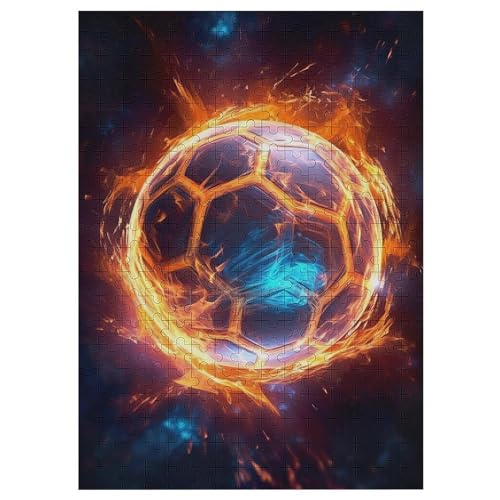 Puzzles Für Erwachsene, Fußball Sport, 300-teilige Puzzles Für Erwachsene Und Kinder Ab 12 Jahren, Holzpuzzles Für Die Heimdekoration, （42×30cm） von GGJJTT