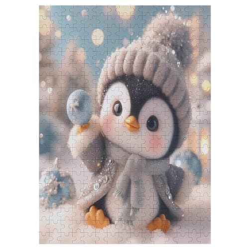 Puzzles Für Erwachsene, Puzzle Cute Pinguin, 300 Teile, Puzzle Aus Holz Für Erwachsene Und Kinder Ab 12 Jahren, Lernspielzeug （42×30cm） von GGJJTT