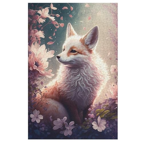 Puzzles Für Erwachsene, Puzzle Fuchs, 1000 Teile, Puzzle Aus Holz Für Erwachsene Und Kinder Ab 12 Jahren, Lernspielzeug （78×53cm） von GGJJTT