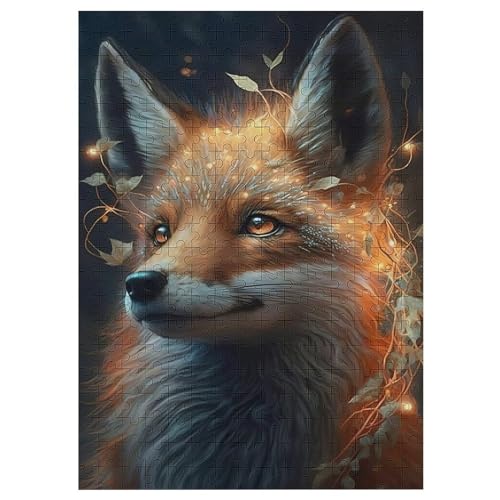 Puzzles Für Erwachsene, Puzzle Fuchs, 300 Teile, Puzzle Aus Holz Für Erwachsene Und Kinder Ab 12 Jahren, Lernspielzeug （42×30cm） von GGJJTT