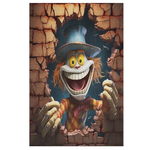 Puzzles Für Erwachsene, Puzzle ScareKrähe, 1000 Teile, Puzzle Aus Holz Für Erwachsene Und Kinder Ab 12 Jahren, Lernspielzeug （78×53cm） von GGJJTT