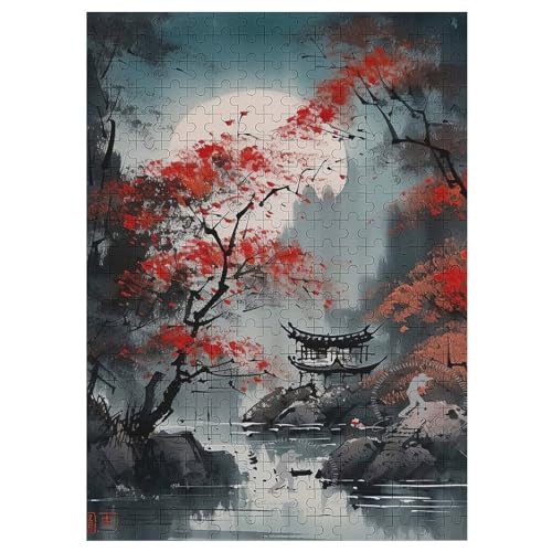 Puzzles Für Erwachsene 300 Teiliges Japan Style Puzzles Für Erwachsene Holzbrettpuzzles Denksportaufgaben Für Erwachsene （42×30cm） von GGJJTT