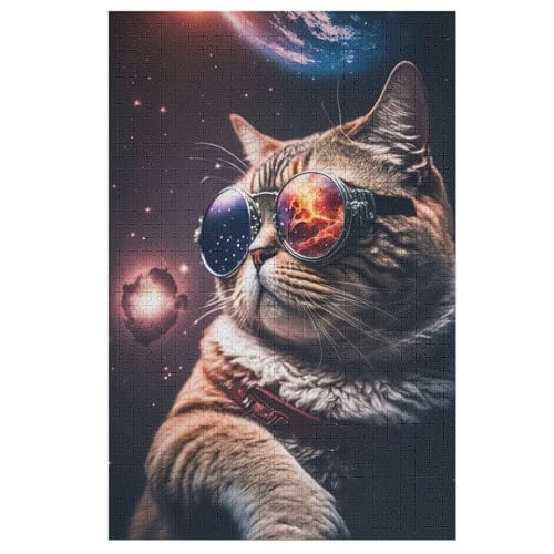 Puzzles Für Erwachsene Und Kinder, Katze -Puzzle, 1000 Teile, Kreative Holzpuzzles,Für Erwaschsene, Geschenke 78×53cm Puzzles Für Erwachsene Und Kinder, Katze -Puzzle, 1000 Teile, Kreative Holzpuzzles,Für Erwaschsene, Geschenke 78×53cm von GGJJTT