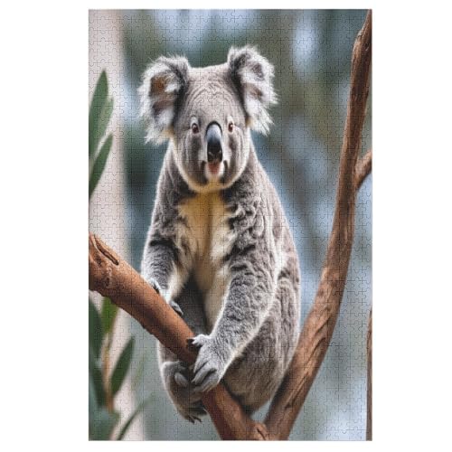 Puzzles Für Erwachsene Und Kinder, Koala -Puzzle, 1000 Teile, Kreative Holzpuzzles,Für Erwaschsene, Geschenke 78×53cm von GGJJTT