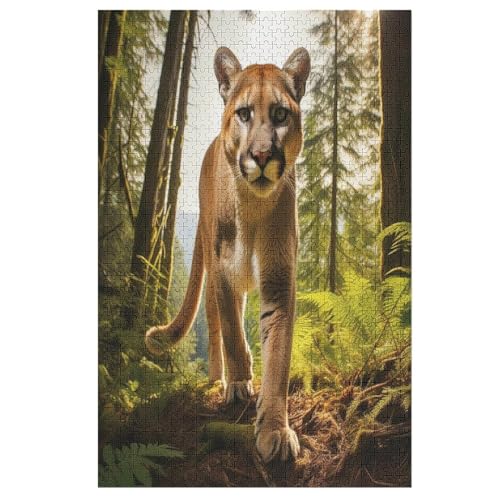 Puzzles Für Erwachsene Und Kinder, Löwe -Puzzle, 1000 Teile, Kreative Holzpuzzles, Puzzles Für Erwachsene, Geschenke （78×53cm） von GGJJTT