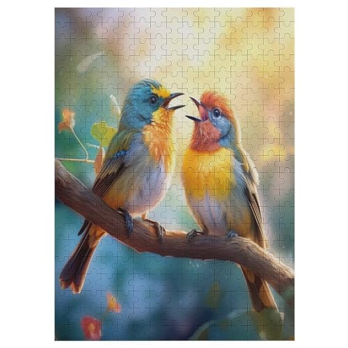 Puzzles Für Erwachsene: Bird, 300-teiliges Holzpuzzle Für Erwachsene Und Kinder Ab 12 Jahren. Tolles Geschenk Für Erwachsene （42×30cm） von GGJJTT