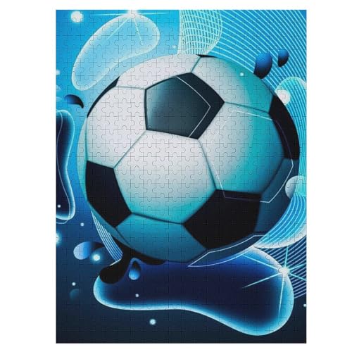 Puzzles Für Erwachsene: Fußball Sport, 500-teiliges Holzpuzzle Für Erwachsene Und Kinder Ab 12 Jahren. Tolles Geschenk Für Erwachsene （55×41cm） von GGJJTT