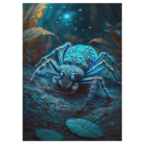 Spinne 300 Teile Puzzle, Holzpuzzle, Puzzles Für Erwachsene Kinder, 300 Teile Puzzle Für Jugendliche & Erwachsene Lernspiel Herausforderungsspielzeug （42×30cm） von GGJJTT