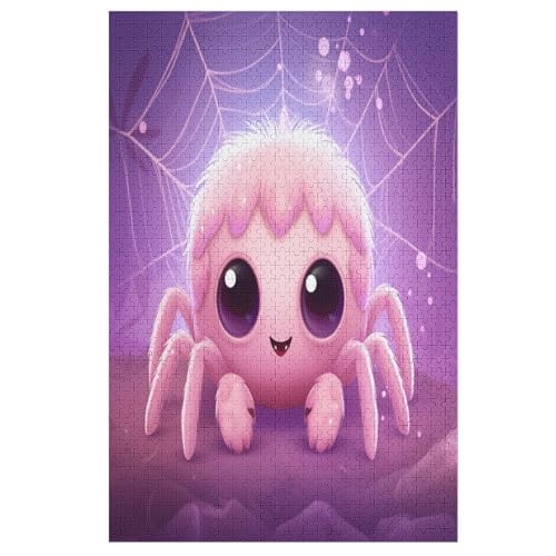 Spinne Holzpuzzle 1000 Teile, Knobelspiele Für Erwachsene, Teenager, Puzzles Unmögliche - Kinder Puzzle Zimmer Deko （78×53cm） von GGJJTT