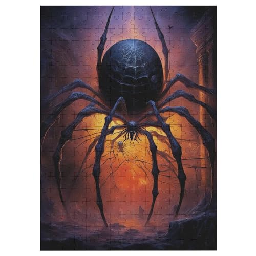 Spinne – Puzzle 300 Teile, Holzpuzzle, Herausforderndes Geschicklichkeitsspiel Für Die Ganze Familie, Kinder Erwachsenenpuzzle Ab 12 Jahren （42×30cm） von GGJJTT