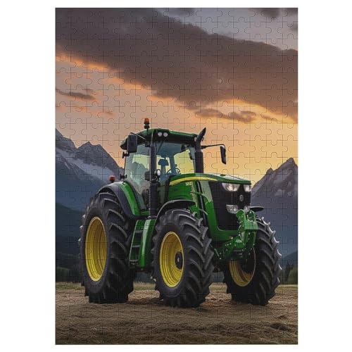 Traktor Puzzle 300 Teile,Puzzles Für Erwachsene, Impossible Puzzle, Geschicklichkeitsspiel Für Die Ganze Familie, Puzzle Kinder,Holzpuzzle-Geschenk,Raumdekoration, （42×30cm） von GGJJTT