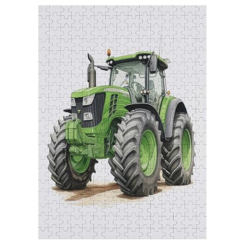 Traktor Puzzles 300 Teile Erwachsener Kniffel Spaß Für Die Ganze Familie - 300 Puzzleteilige Motive, Holzpuzzle Kinder Erwachsene, Impossible Puzzle Schwer （42×30cm） von GGJJTT