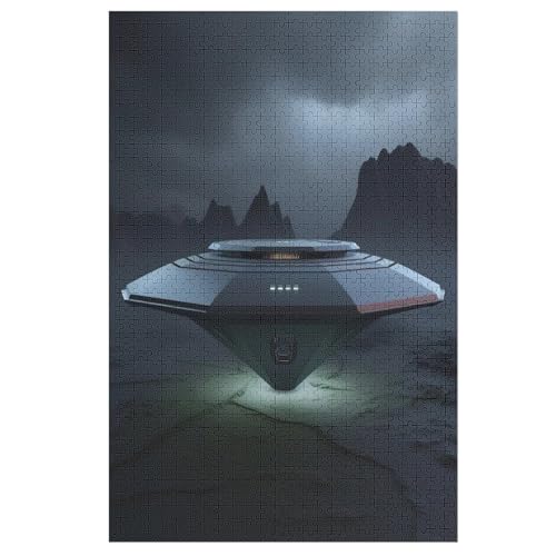 UFO 1000 Teile Puzzle, Holzpuzzle, Puzzles Für Erwachsene Kinder, 1000 Teile Puzzle Für Jugendliche & Erwachsene Lernspiel Herausforderungsspielzeug （78×53cm） von GGJJTT