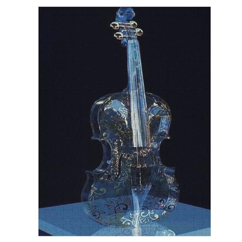 Violine Puzzle Für Erwachsene,500-teiliges Puzzle,Puzzle Für Erwachsene Und Kinder,Holzpuzzle,Lernspielzeug, （55×41cm） von GGJJTT