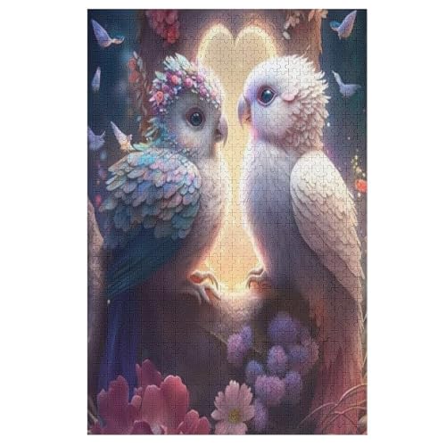 Vogel Puzzle Für Erwachsene,1000-teiliges Puzzle,Puzzle Für Erwachsene Und Kinder,Holzpuzzle,Lernspielzeug, （78×53cm） von GGJJTT