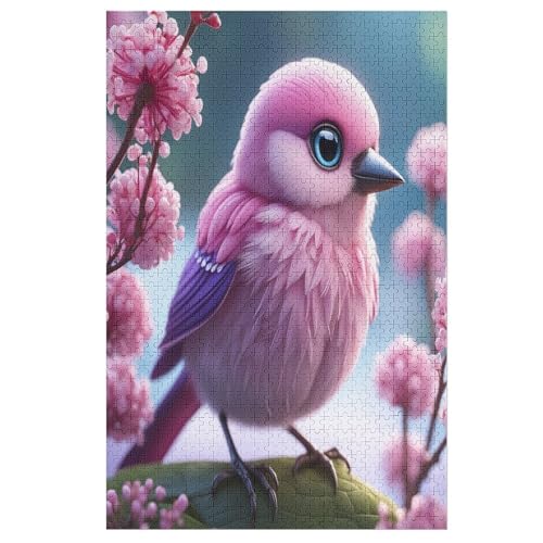 süßer Vogel Holzpuzzle Erwachsene - 1000 Teiliges Jigsaw Knobelspiel - Puzzle Für Erwachsene & Kinder - Outdoor & Reisespielzeug 78×53cm von GGJJTT