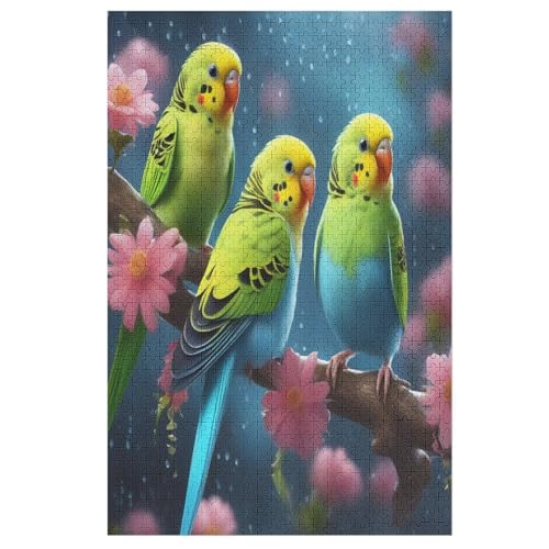 süßer Vogel Puzzles 1000 Teile Erwachsener Kniffel Spaß Für Die Ganze Familie, Holzpuzzle Kinder Erwachsene, Impossible Puzzle Schwer 78×53cm von GGJJTT