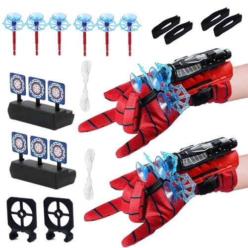 GGesii Spider Launcher Handschuhe, Super Spider Launcher, Kids Spider Hero Handschuhe, Spider Launcher Handschuhe, für Kinder-Rollenspielhandschuhe, lustiges Lernspielzeug von GGesii