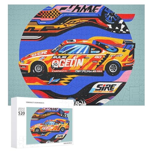 Puzzle für Erwachsene, Speed-Racing, Extremsport-Puzzle mit Buchstaben auf der Rückseite, herausforderndes Spiel, Puzzle, personalisiertes Puzzle, perfekt für Puzzle-Enthusiasten von GHBNK