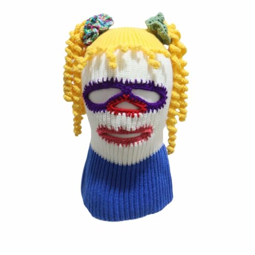 GHJKFBF Clowns Cosplay-Hut, Kostüm, Kopfbedeckung, warm, weich, gemütlich, Hüte für Kinder und Erwachsene, Einheitsgröße, Kopfbedeckung, Foto-Requisiten von GHJKFBF