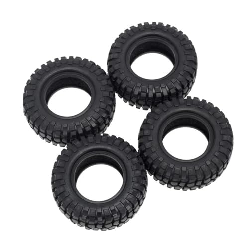 4PCS 48mm 1,0 Weiche Gummi Rad Reifen Kompatibel Mit 1/24 RC Crawler Auto Upgrade Teile Für SCX24 90081 AXI00002(B-53MM) von GHJtRs