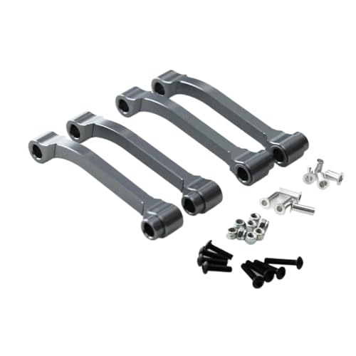 Aluminium-Radiusarm 1/14 RC-Modelle, kompatibel mit Trucks King Knight 56301 56304 56309 56314(Dark Grey) von GHJtRs