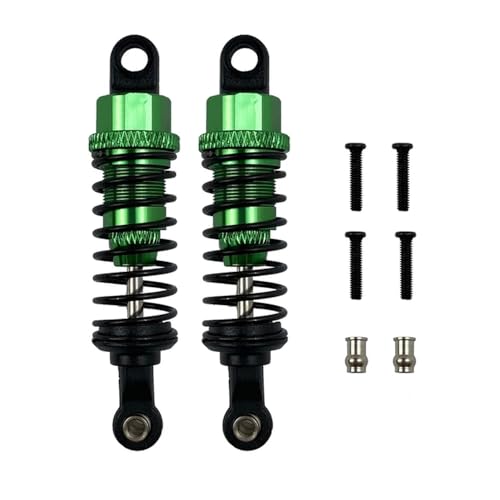 GHJtRs 2er-Pack Aluminium-Stoßdämpfer-Upgrade-Teile, kompatibel mit A959 A969 A979 K929 C14 C24 MN D91 99S RC-Cars(Green) von GHJtRs