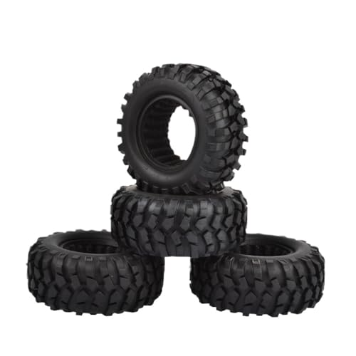 GHJtRs 4 Stück 1,9 Crawler Reifen Gummirad Reifen kompatibel mit 1/10 RC Rock Crawling Fahrzeugen 90047 Pro GEN8(5500006) von GHJtRs