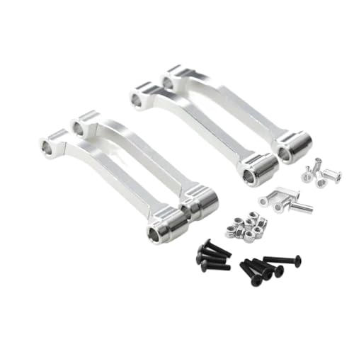 GHJtRs Aluminium-Radiusarm 1/14 RC-Modelle, kompatibel mit Trucks King Knight 56301 56304 56309 56314(Silver) von GHJtRs