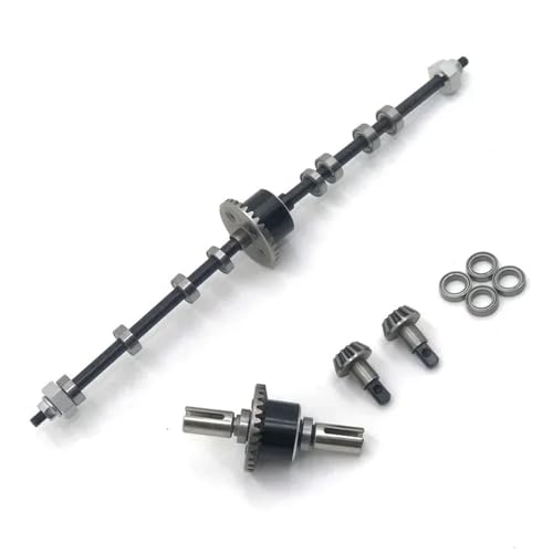 GHJtRs Hinterachsantrieb Kegelradwelle Metall Upgrade kompatibel mit 12423 12427 12428-A 12428-B 12428-C Feiyue 1/12 RC Autoteile von GHJtRs