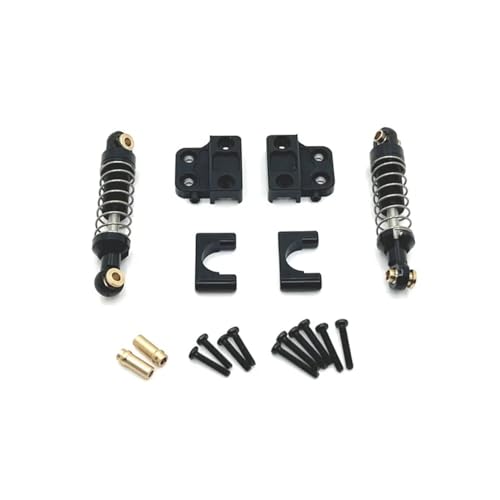 GHJtRs Kompatible Metall-Upgrade-Hinterachse und hinterer Stoßdämpfer für MN-Modell 1/12 MN82 LC79 RC-Autoteile(Black) von GHJtRs