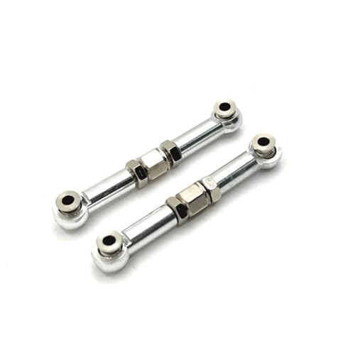 GHJtRs Lenkstange aus Metall, kompatibel mit H6 16207 16208 16209 16210 RC-Autoteilen zur Aufrüstung und Modifikation(Silver) von GHJtRs