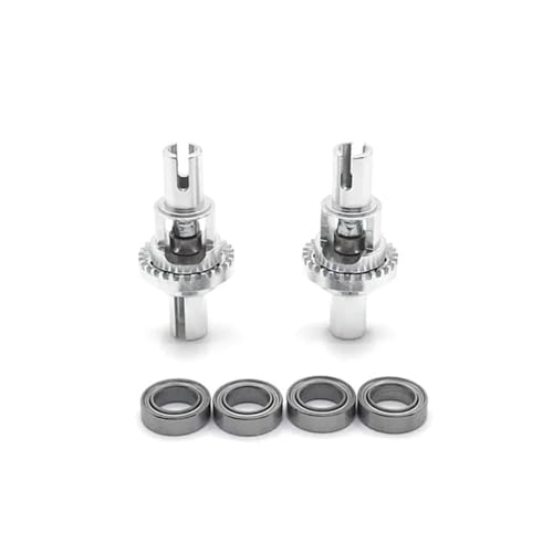 GHJtRs Metall-Differential-Upgrade, kompatibel mit 1/28 284131 K969 K979 K989 K999 P929 P939 -Q -Z RC Autoteilen(Silver) von GHJtRs