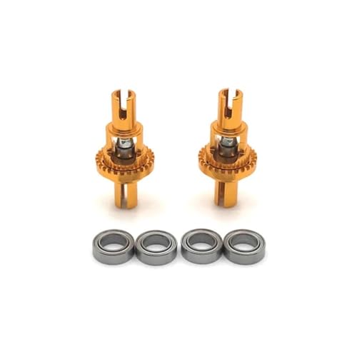 GHJtRs Metall-Differential-Upgrade, kompatibel mit 1/28 284131 K969 K979 K989 K999 P929 P939 -Q -Z RC Autoteilen(Yellow) von GHJtRs