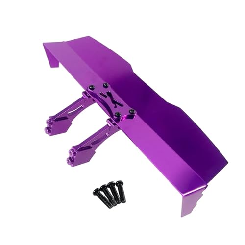 GHJtRs Metall-Heckflügel-Zubehör für Hyper GO 16207 H16PL 1/16 RC-Auto, kompatible Upgrade-Teile(Purple) von GHJtRs