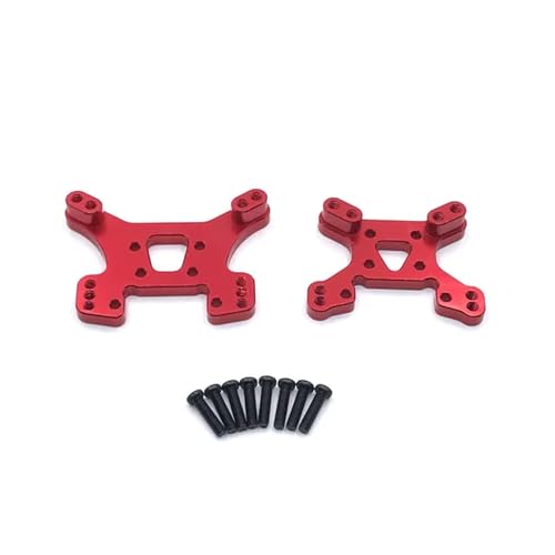 GHJtRs Metall-Stoßdämpfer-Upgrade-Teile für 124017 124019 144001 144010 RC-Cars, kompatibel mit ähnlichen Modellen(Red) von GHJtRs