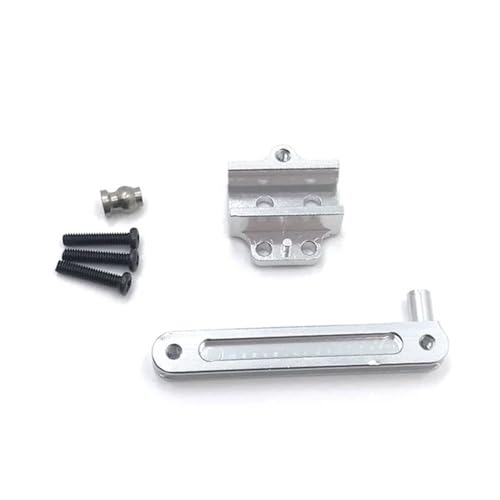 GHJtRs Metall-Upgrade-Lenksatz kompatibel mit 12427 12428 12423 12429 FY01 FY02 FY03 RC-Autoteilen und Zubehör(Silver) von GHJtRs