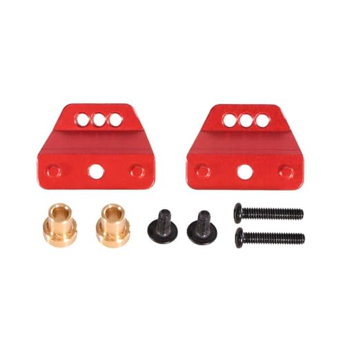 GHJtRs Metall-Upgrade-Teile 1/12 RC-Auto kompatibel mit MN99sV2 MN168 MN78 MN82 vorderen und hinteren Stoßdämpferhalterungen(Red) von GHJtRs