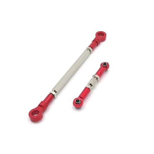 GHJtRs Metall-Upgrade-Vorderachsen-Lenkverbindung, kompatibel mit 1/10 ZP1001 ZP1002 ZP1003 ZP1004 RC-Fahrzeugteilen(RED) von GHJtRs