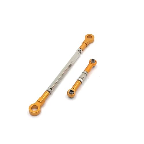 GHJtRs Metall-Upgrade-Vorderachsen-Lenkverbindung, kompatibel mit 1/10 ZP1001 ZP1002 ZP1003 ZP1004 RC-Fahrzeugteilen(Yellow) von GHJtRs