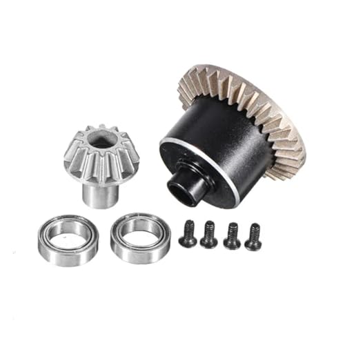 GHJtRs Upgrade Metall-Differentialgetriebegehäuse für 12427 12429 12428 12423 Feiyue 1/12 RC-Autos, kompatibel mit ähnlichen Modellen(Rear Differential) von GHJtRs