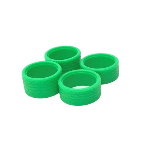 GHJtRs Verbesserte Bunte Racing-Muster-Reifenhaut, kompatibel mit 22-mm-22,5-mm-Rad für RC-Car-Ersatzteile im Maßstab 1:28(Green) von GHJtRs