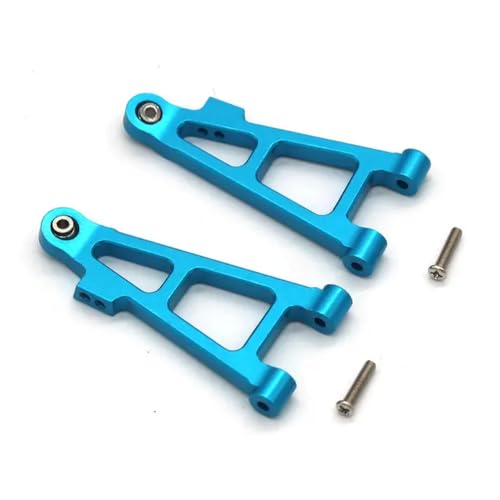 GHJtRs Vorderer unterer Schwingarm aus Metall, kompatibel mit 16207 16208 16209 16210 H16 RC-Autozubehör(Blue) von GHJtRs