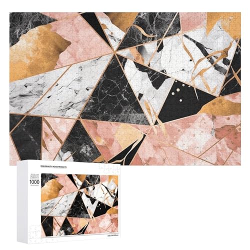 1000 PCS Jigsaw Puzzles Marble Pattern Puzzles Personalized Puzzle for Adults Wooden Puzzle Custom Puzzles from Photos Picture Puzzle Classic Jigsaw Puzzle for Wedding Birthday Valentine's Day von GHZWACKJ