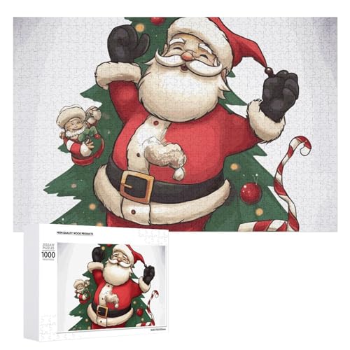 1000 PCS Jigsaw Puzzles Merry Christmas Puzzles Personalized Puzzle for Adults Wooden Puzzle Custom Puzzles from Photos Picture Puzzle Classic Jigsaw Puzzle for Wedding Birthday Valentine's Day von GHZWACKJ