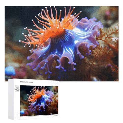 1000 PCS Jigsaw Puzzles Nudibranch Puzzles Personalized Puzzle for Adults Wooden Puzzle Custom Puzzles from Photos Picture Puzzle Classic Jigsaw Puzzle for Wedding Birthday Valentine's Day von GHZWACKJ