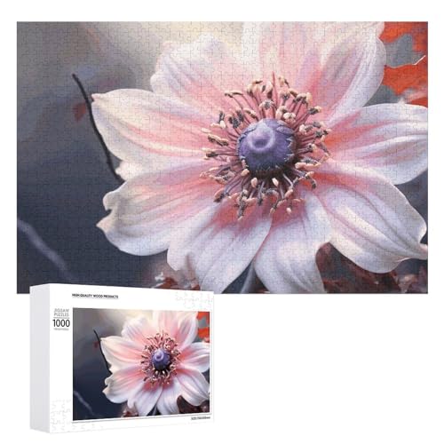 1000 PCS Puzzles Flower Blossom Puzzles Personalisiertes Puzzle für Erwachsene Holzpuzzle Benutzerdefinierte Puzzles aus Fotos Bilderpuzzle Klassisches Puzzle für Hochzeit Geburtstag Valentinstag von GHZWACKJ