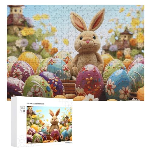 300 PCS Puzzles Ostern Bunte Eier Puzzles Personalisiertes Puzzle für Erwachsene Holzpuzzle Benutzerdefinierte Puzzles aus Fotos Bilderpuzzle Klassisches Puzzle für Hochzeit Geburtstag Valentinstag von GHZWACKJ